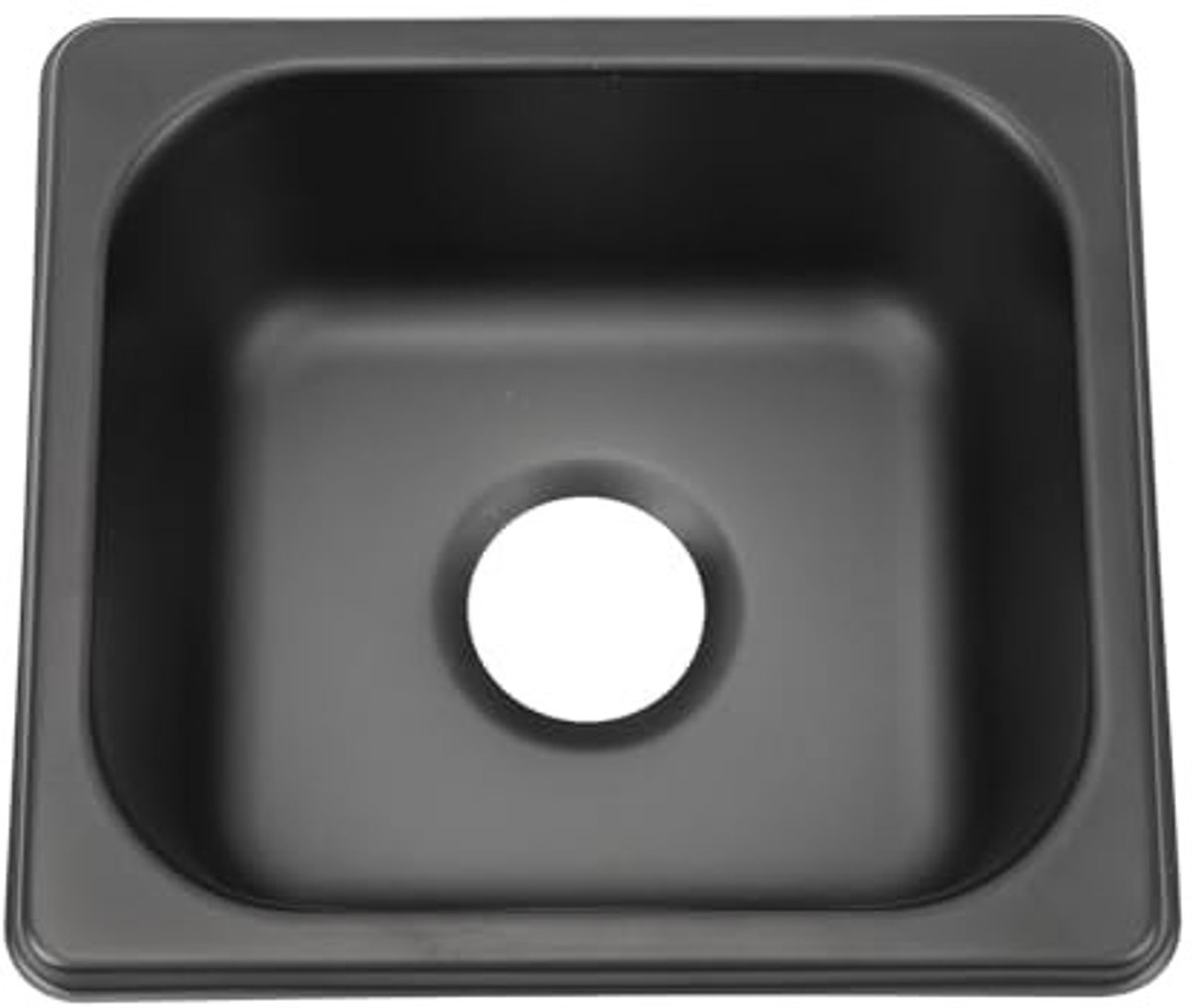 Dailygoods- Gootsteen Roestvrij Staal - Enkele Spoelbak - Ingebouwde Installatie - Krasbestendig - Efficiënte Afvoer - Duurzaam en Onderhoudsvriendelijk - Wasbak