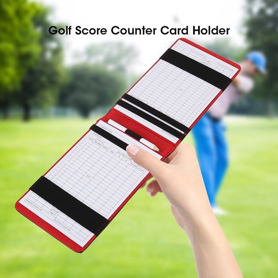 Dailygoods- Scorecardhouder met Houten Potlood - Golf Accessoires - PU Leer - Ergonomisch Ontwerp - Inclusief Scorekaarten - Duurzaam en Praktisch - Golfaccessoires van Dailygoods — afbeelding 2