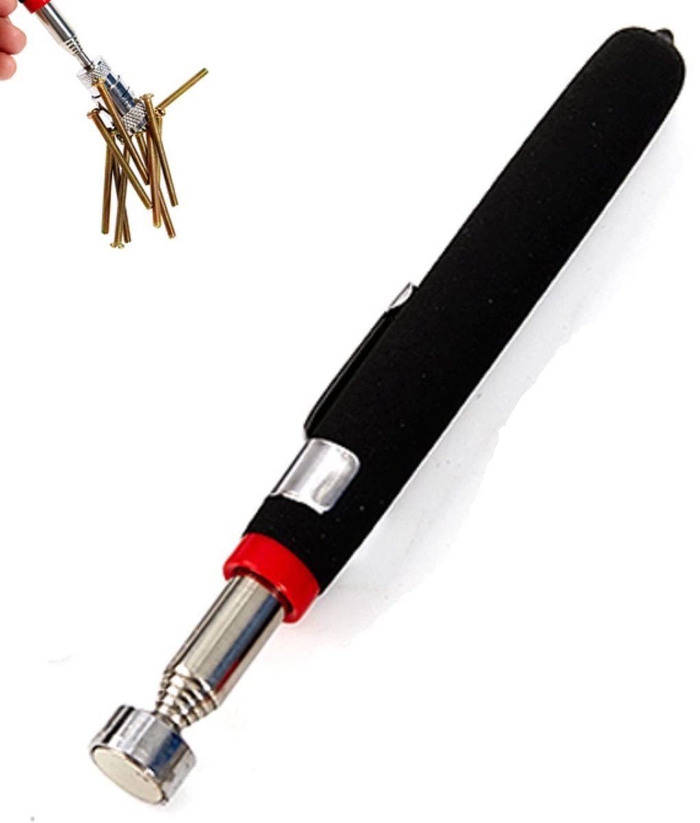 Dailygoods- Magneetlifter Telescoop - Magnetisch Pick-Up Gereedschap - Roestvrij Staal - Voor Sleutels/Munten - Eenvoudig Optillen van Metalen Onderdelen - Verstelbaar Ontwerp