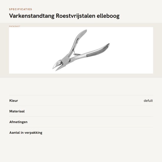 aladdien - Varkenstandtang - Roestvrijstalen elleboog - Multifunctioneel ontwerp - Geschikt voor biggen - Voor het trimmen van tanden - Ergonomisch ... van Merkloos	 — afbeelding 4
