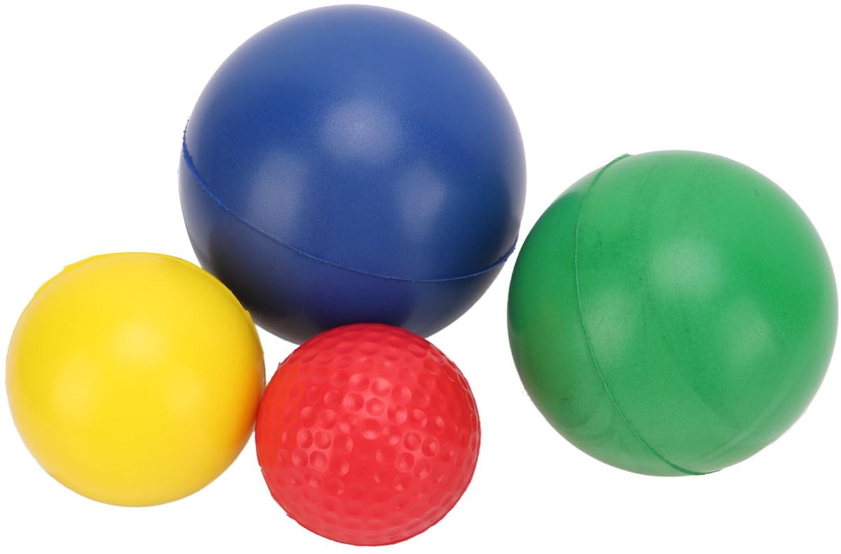 Dailygoods- Vingertraining Ballen Set van 4 - Piano Training - Hand/Pols Versterking - Vingertop Oefening - Spierversterking - Geschikt voor Beginners