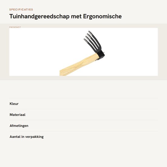 Dailygoods- Tuinhandgereedschap 2-in-1 - Hark/Schoffel - Ergonomische Handgreep - Ruimtebesparend Design - Robuust Koolstofstaal - Veelzijdig Tuingereedschap van Dailygoods — afbeelding 3