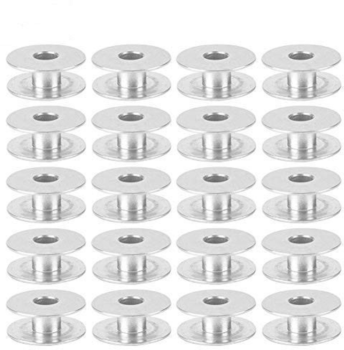 Dailygoods- Naaigaren Spoelen 100 Stuks - Aluminium - Lichtgewicht - Eenvoudig te Installeren - Duurzaam - Compact Formaat - Naaimachine Spoelen