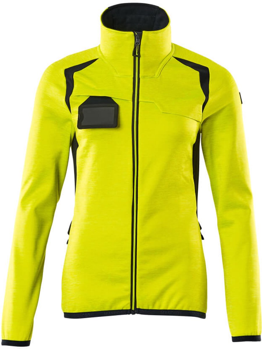Mascot Accelerate Safe Fleecetrui met rits 19453-316 - hi-vis geel/donkermarine - 3XL