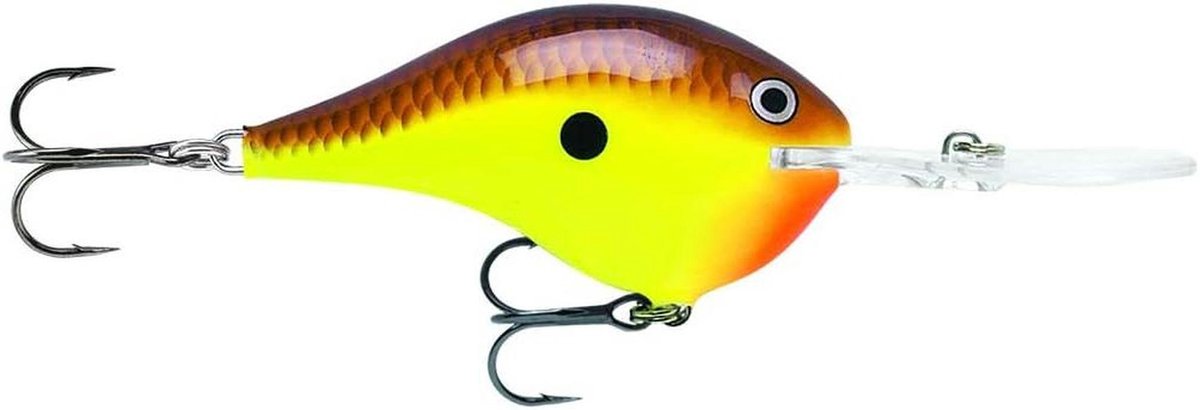 Kunstaas Vissen - Drijvend Lokaas - Vissen Vangen - Snelle Duik Actie - 2 Inch - Chartreuse Bruin