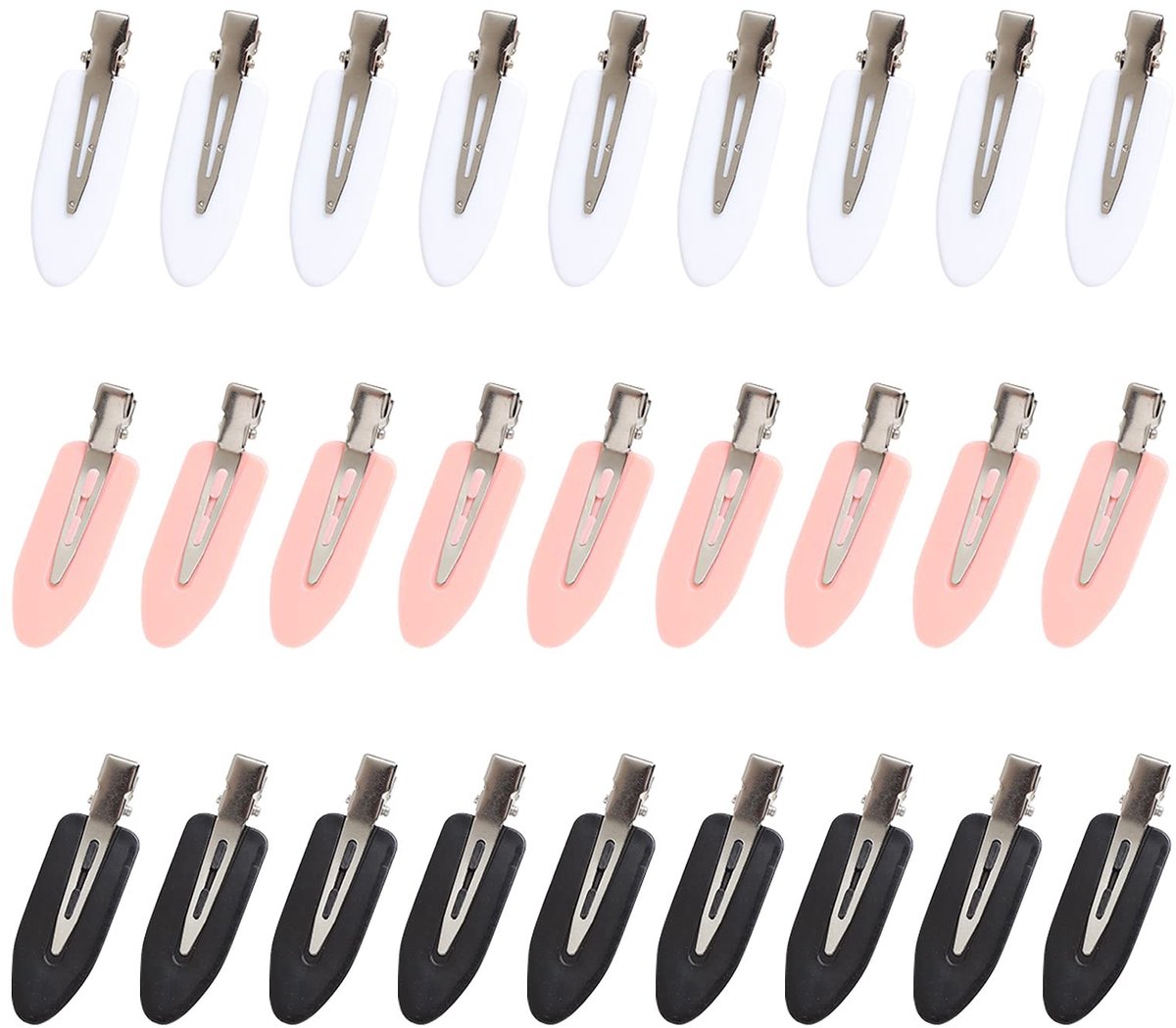 Dailygoods- Haarclips 27 Stuks - Geen Buiging - Alligator Haarspelden - Haaraccessoire - Pony Kapsel - Hoogwaardig Kunststof