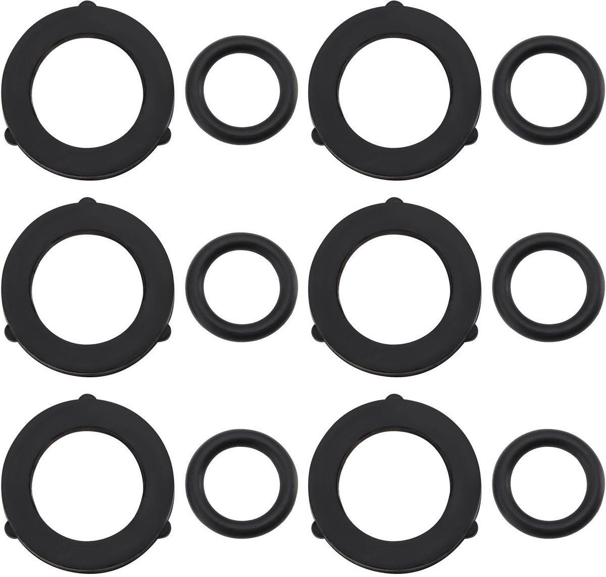 Dailygoods- O-ringen Set 20 Stuks - Rubber - Tap Connector - Wasmachine Onderdelen - Hozelock Accessoires - Binnendiameter 16 mm - Afdichtringen
