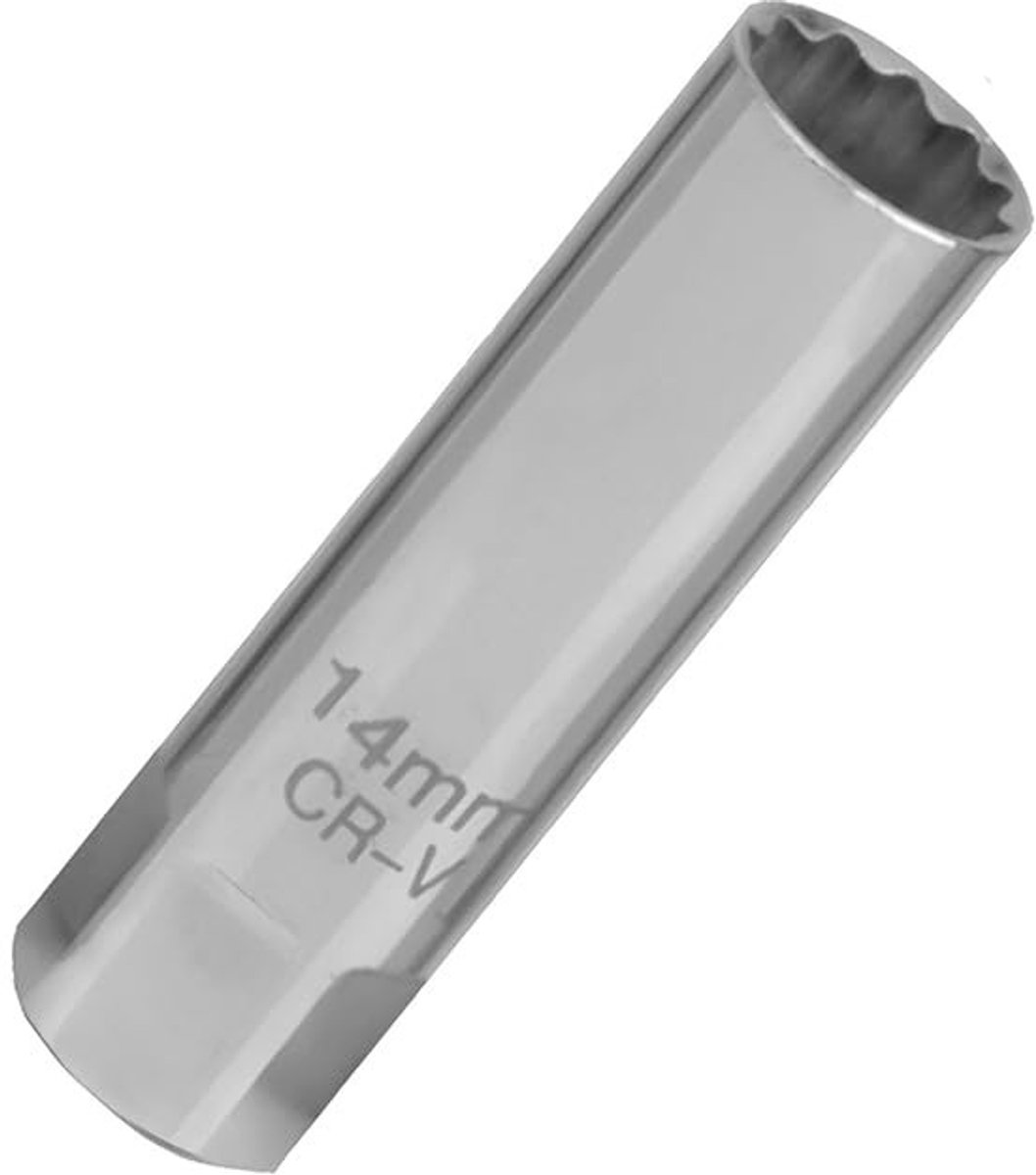 Dailygoods- Bougiesleutel 14mm - Magnetische Dopsleutel - Universeel Gereedschap - Dunne Wand - Roestbestendig - Hoogwaardig Materiaal