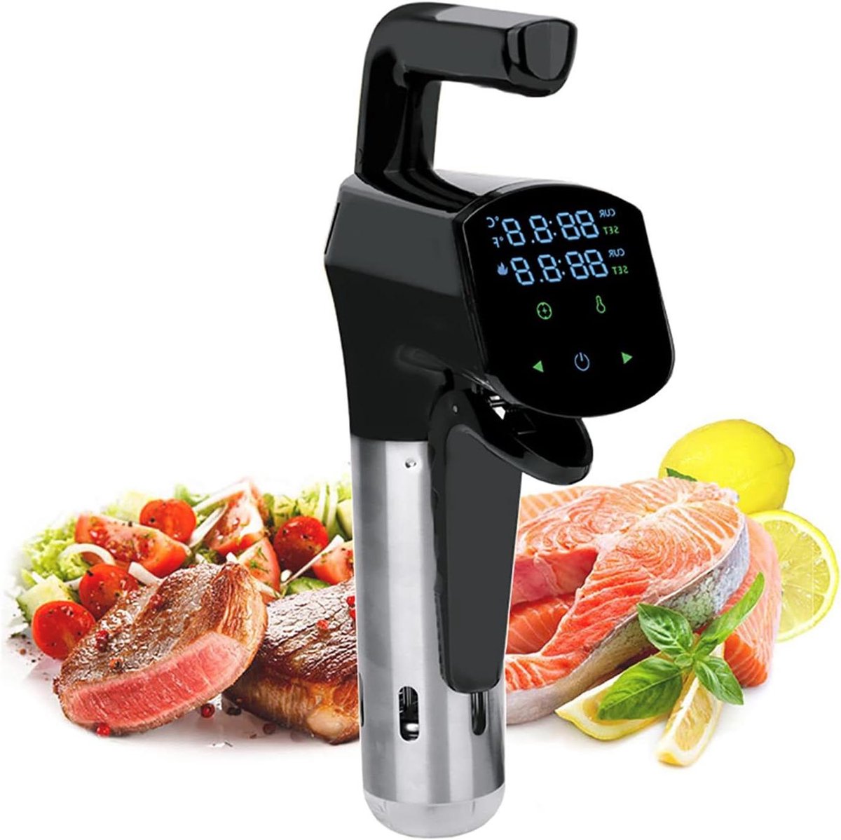 Vacuüm Garen Apparaat - Waterbad Circulator - Precisie Koken - Stille Werking - Tot 20 Liter - Zwart