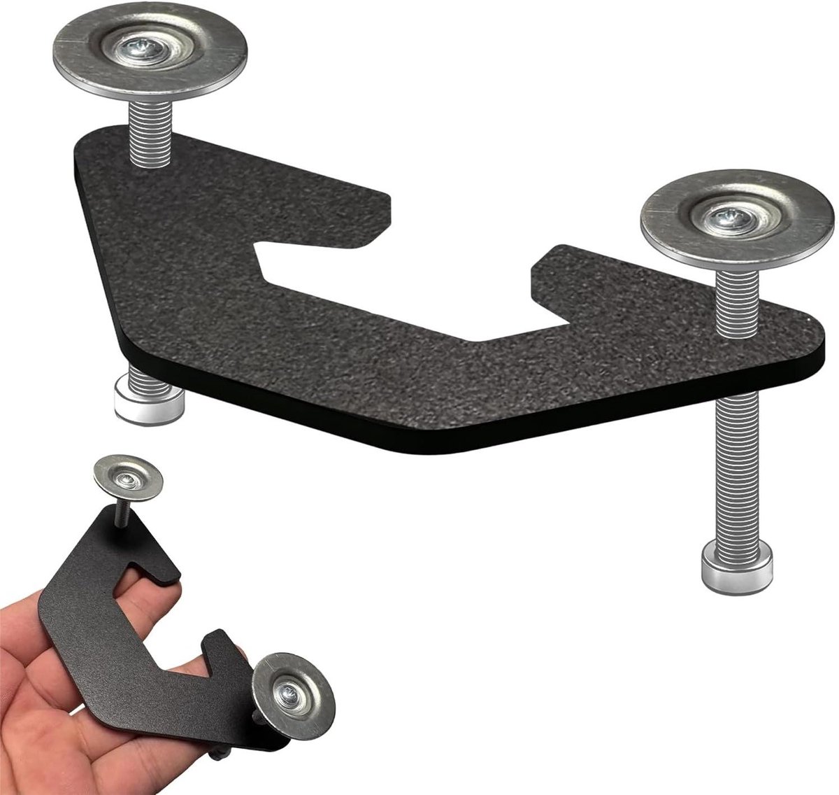 Monitor Beugel - Schermhouder Bureau - Werkplek Optimalisatie - Verstelbare Arm - 0.4-3.9 Inch Dikte - Zwart