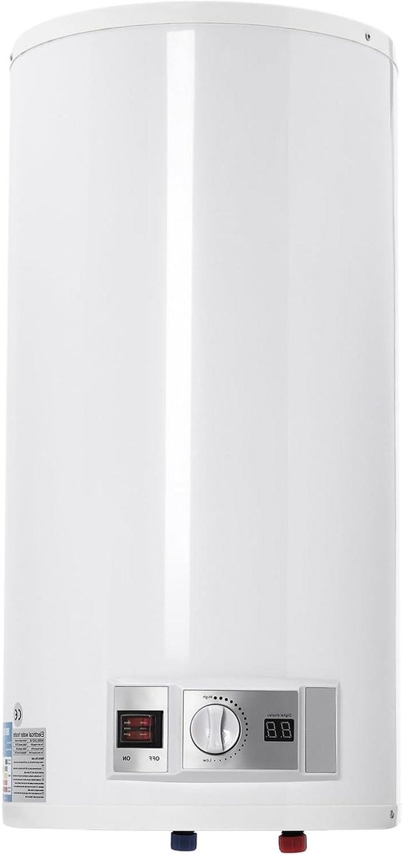 Elektrische Boiler - Warmwaterapparaat - Huishoudelijk Gebruik - Energiezuinig Ontwerp - 80 Liter - Wit