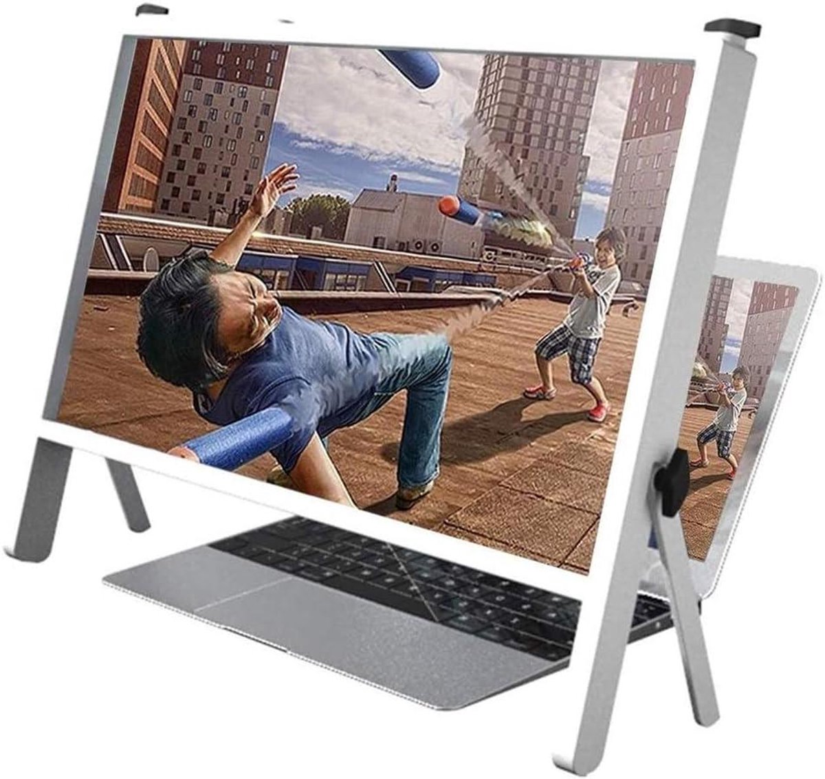 Schermvergroter - Telefoon Vergroter - Films Kijken - Ultraheldere Lens - 21 inch - Houtkleur