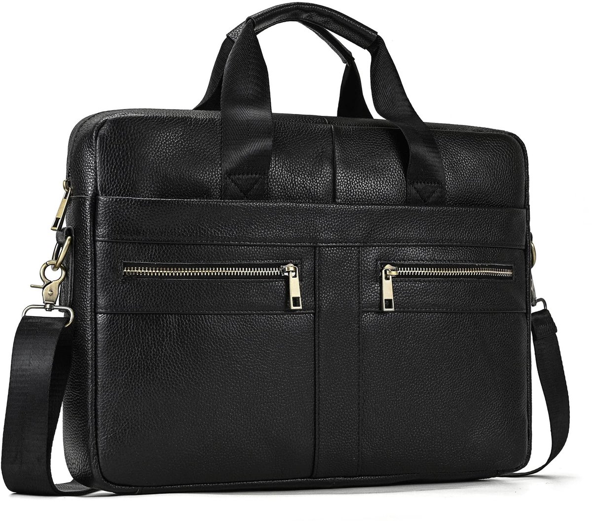 Dailygoods- Laptop Tas 15.6 Inch - Laptoptas Heren - Laptoptas Leer - Schoudertas - Zakelijke Tas - Handtas voor Notebook