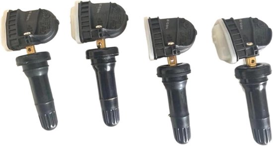 Bandenspanning Sensor - TPMS Sensor - Voertuig Meten - Slijtage Verminderen - 4 Stuks - Zwart