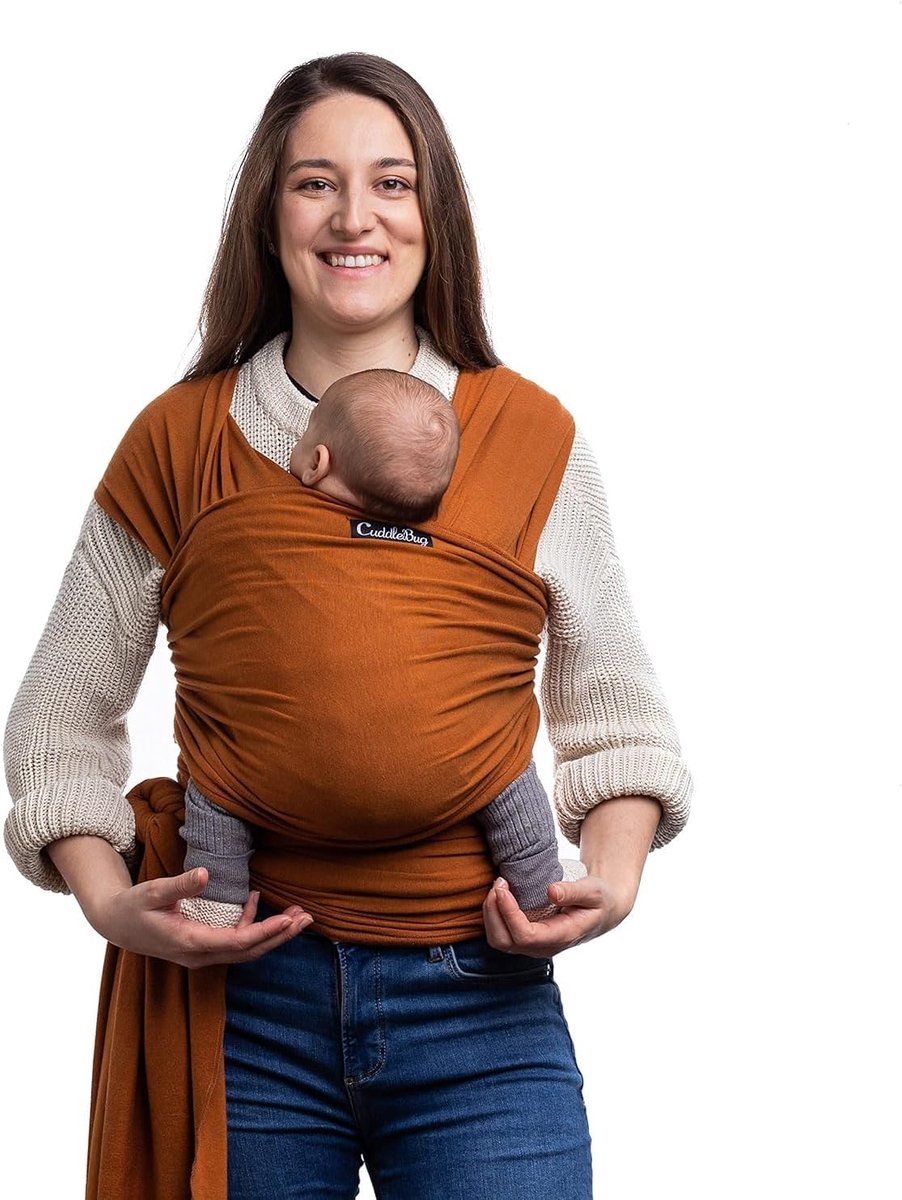 Baby Draagdoek - Draagzak Baby - Baby Knuffelen - Heupvriendelijk Ontwerp - 3-16 kg - Bruin