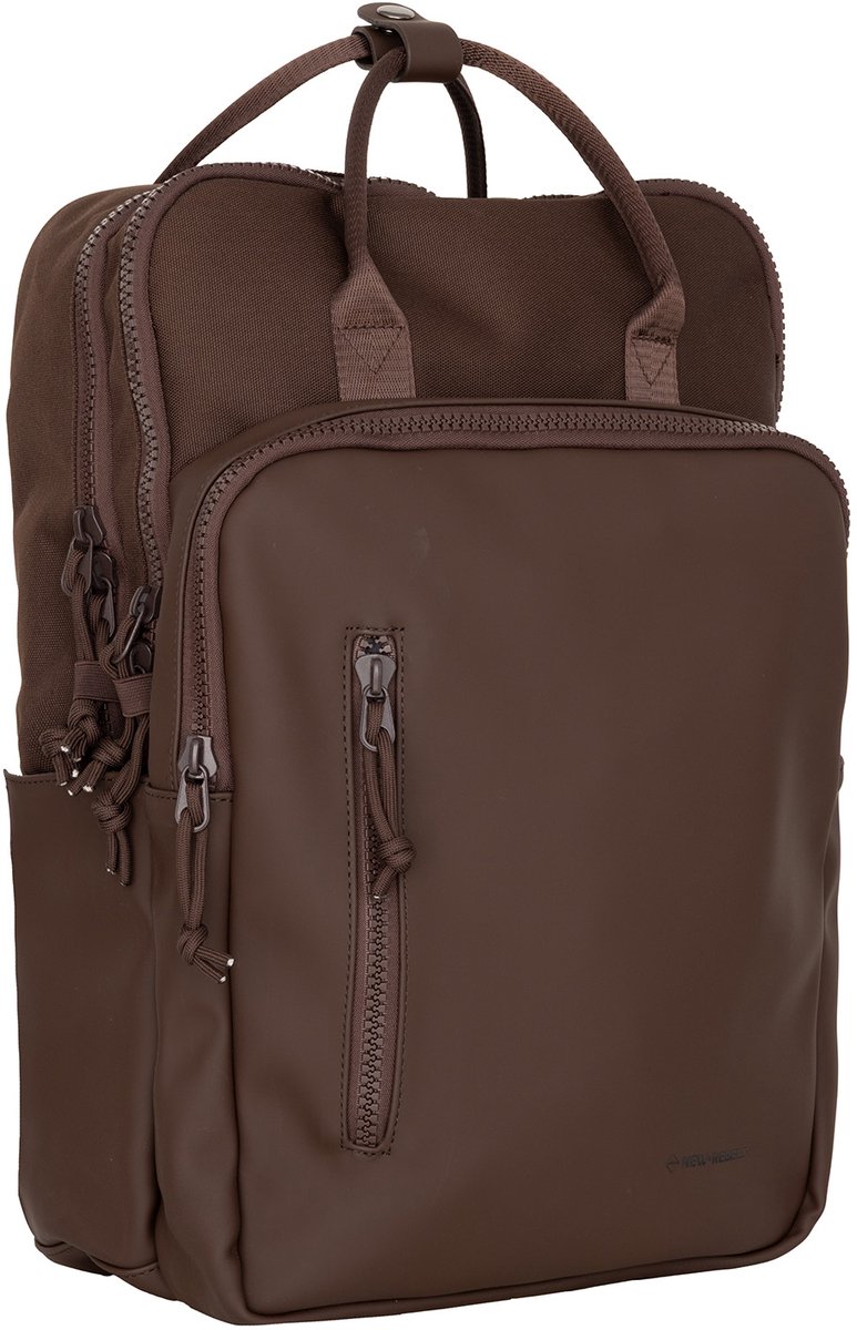 New Rebels Bruce Milwaukee Rugtas 18L Laptoprugzak 15,6 Inch Werk School Tas Bruin