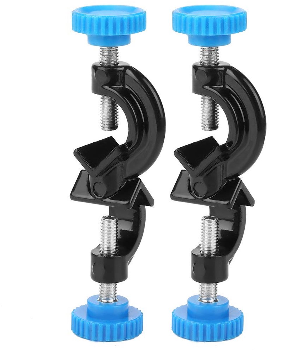 Dailygoods- Lab Klem 2 Stuks - Grote Klemhouder - Robuuste Grip - Ondersteuning tot 15 mm - Duurzaam Metaal/Plastic - Lichtgewicht 82 g