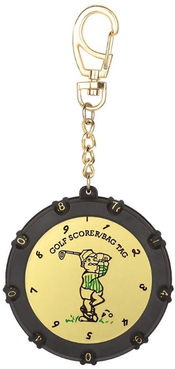 Dailygoods- Golf Scorehouder 18 Holes - Golf Slagenteller - Draagbare Clip - Handige Wielen - Praktisch Gereedschap - Kunststof/Legering - Golf Teller