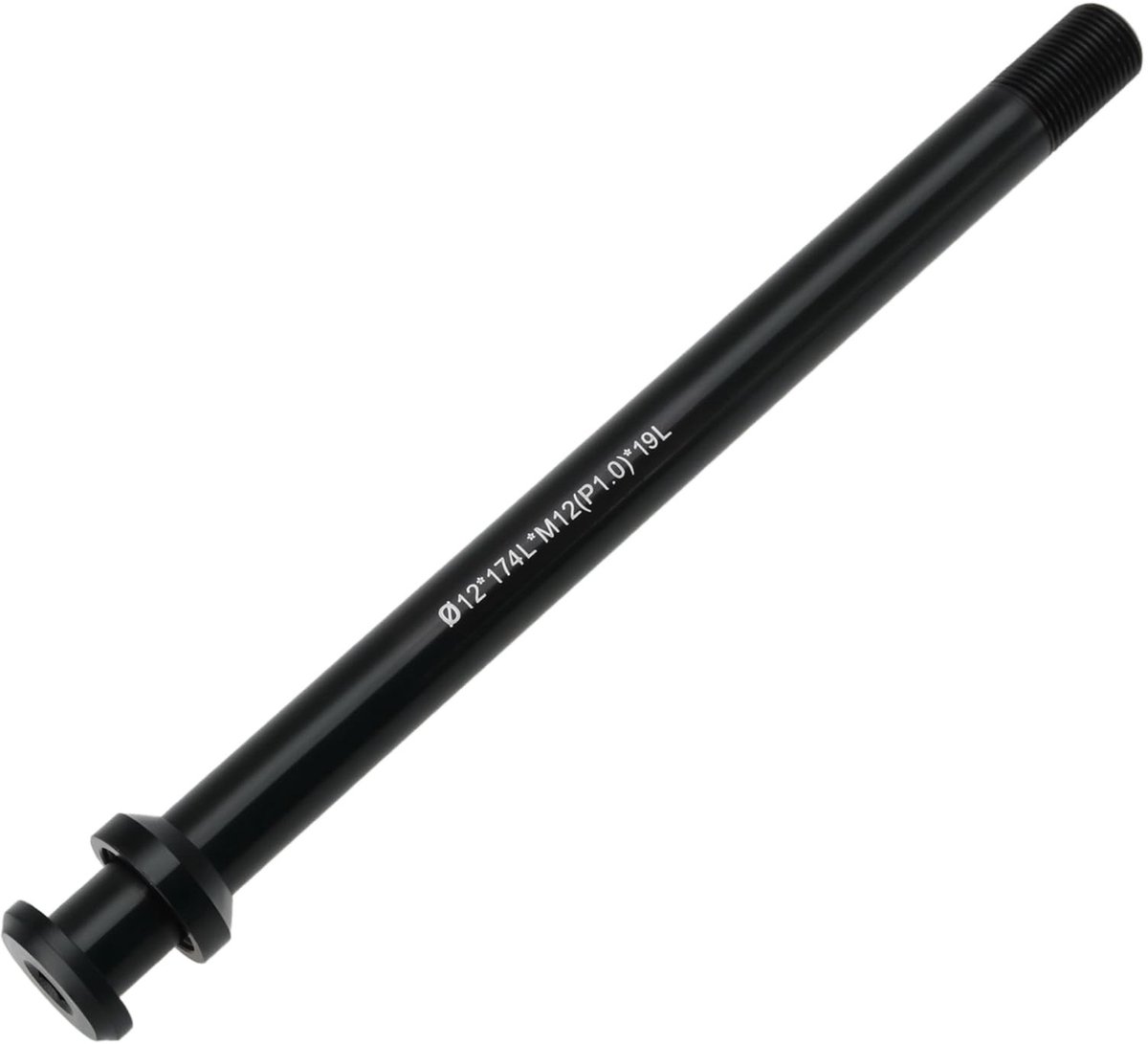 Dailygoods- Thru Axle Aluminium 124 mm - Vervangende Onderdelen - Compatibel met Mountainbike/Racefiets - M12x1,0 mm Schroefdraad - Inclusief Conische Wasmachine - Steekas