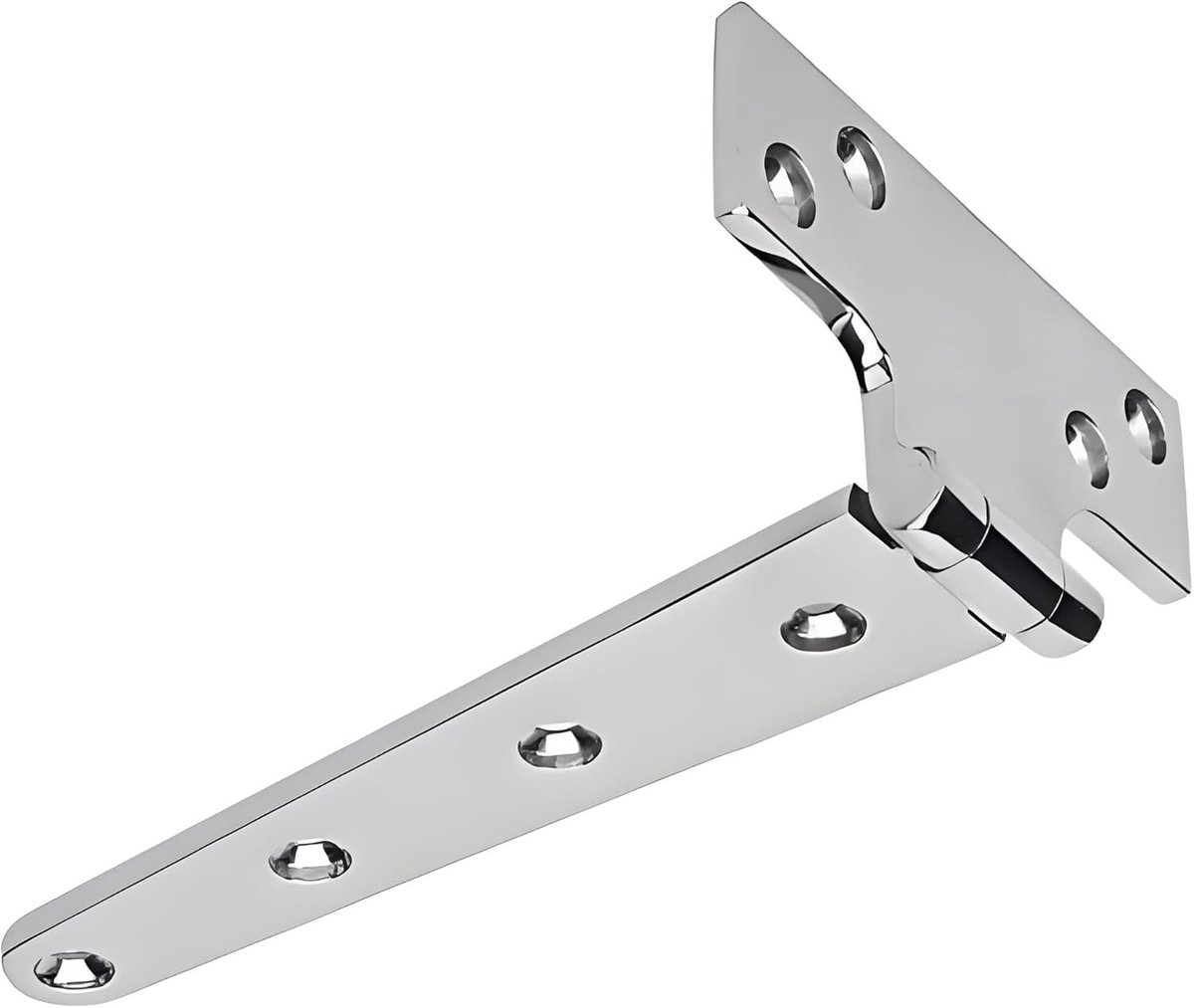 Dailygoods- T-scharniers 316 Roestvrij Staal - Corrosiebestendig - Antizuurstofscharnier - Gepolijst - Duurzaam - Voor Kastdeuren/Buitendeuren - Scharnier