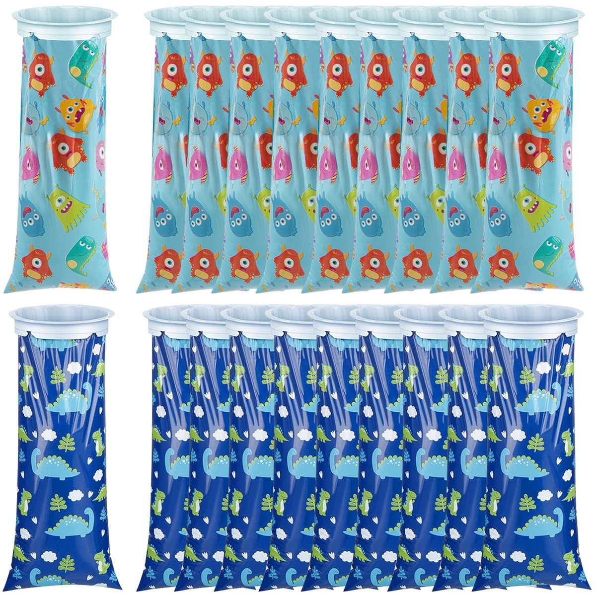 Dailygoody - Pack van 20 Spit Bags met Mondstuk - Kinderzorg Tassen voor Misselijkheid in de Auto