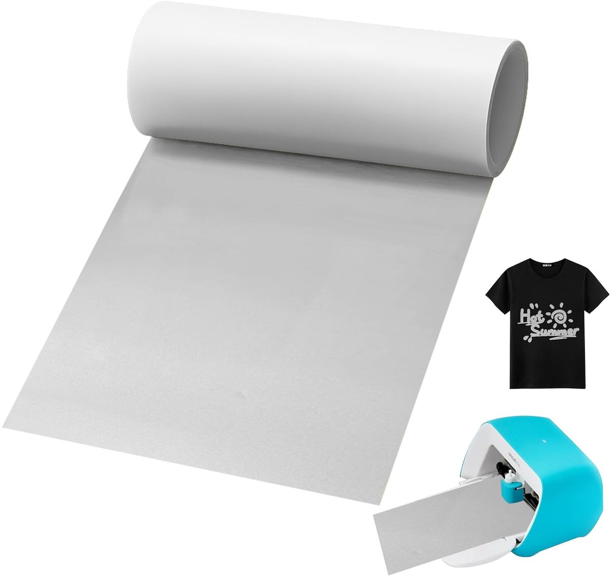 Dailygoods- Opstrijkbare Vinyl 14cm x 150cm - PU Heat Transfer Folie - Flexfolie - Voor Kledingstukken - Comfortabele Warmteoverdracht - Snijklaar Materiaal - Textielfolie