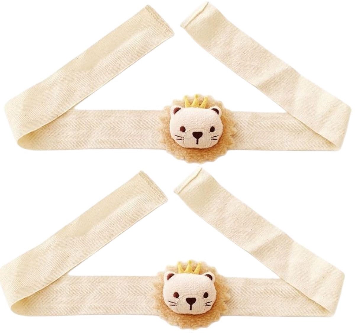 Dailygoods- Gordijngesp Schattig Cartoon Leeuw - Gordijnhouders - Gordijnbinders - Pluche - Duurzaam - Lichtbestendig