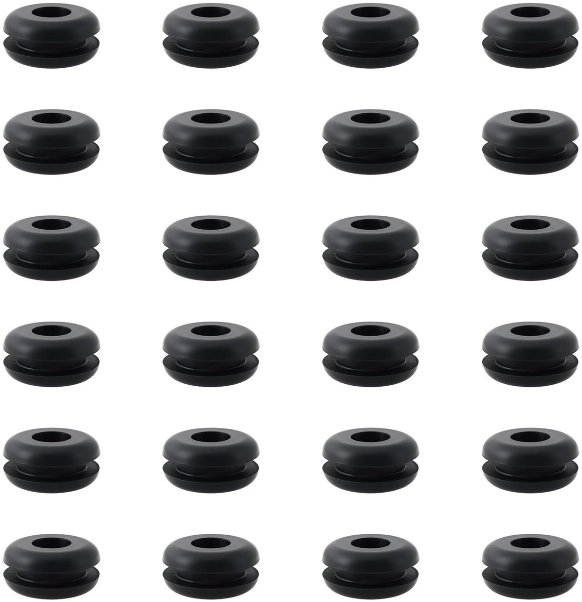 Dailygoods- Doorvoerpaneel 24 Stuks - Rubber Doorvoertules - Siliconenrubber - Waterdicht - Stofdicht - Afmetingen 8,1x20x9,3mm/14,5x3,2mm - Doorvoertule