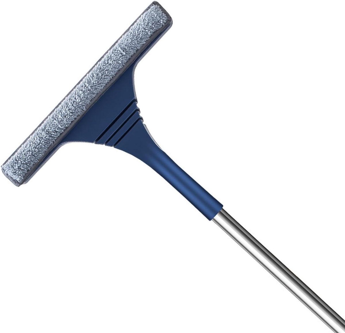 Raamreiniger Set - Veegborstel Mop - Ramen Schoonmaken - Telescopische Handgreep - Verstelbaar - Grijs