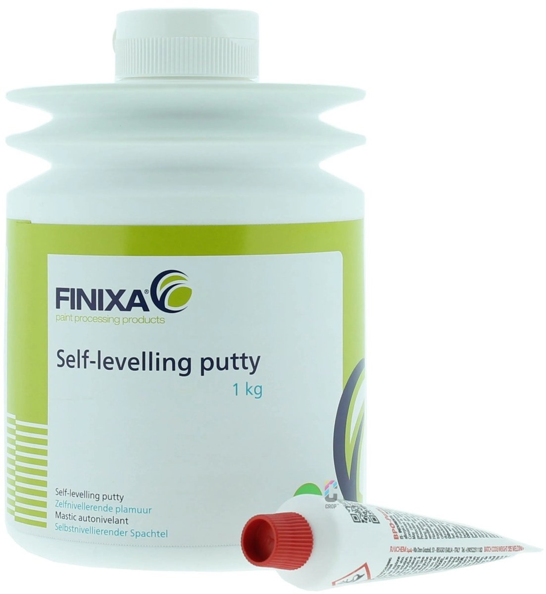 FINIXA GAP25 Ultra gladde zelfnivellerende 2 componenten polyester afwerkplamuur 1kg inclusief verharder