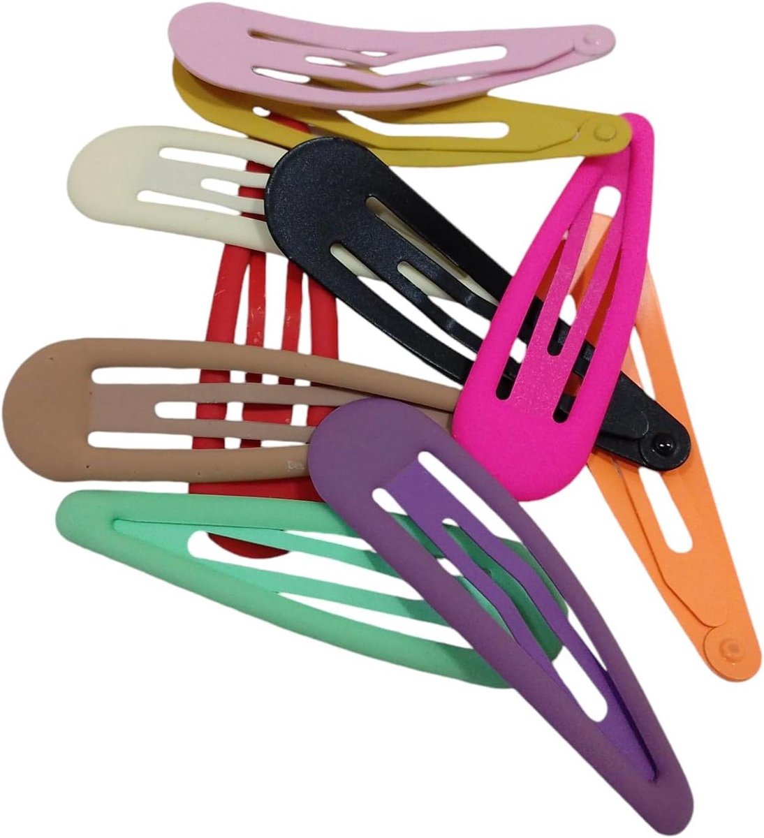 Haarspelden Set - Klemmen Clips - Haar Stijlen - Stevige Grip - 7 cm - Kleurrijk