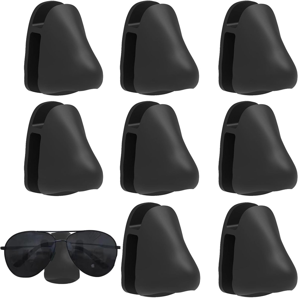 Set van 8 Zelfklevende Brilhouders voor Zonnebrillen en Optische Brillen - Handige Organizer voor Thuis en Badkamer, Ruimtebesparend en Praktisch