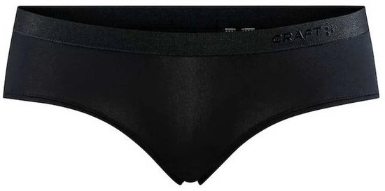 Zwarte Craft sportonderbroek met glanzende, elastische tailleband.