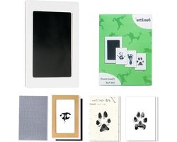 Inktloze Pootafdruk Kit - Hondenpoot Afdruk Set - Herinneringen Maken - Schone Touch Inktpads - 2 inktkussentjes - Zwart