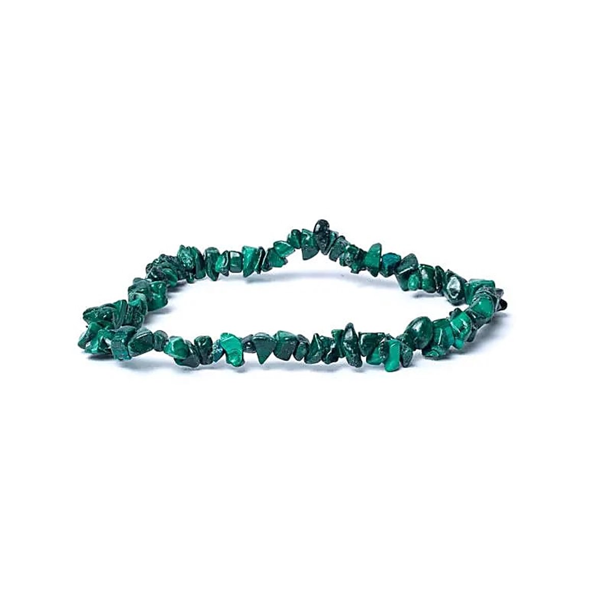 Armband Malachiet Chips Elastisch - ±0.4cm