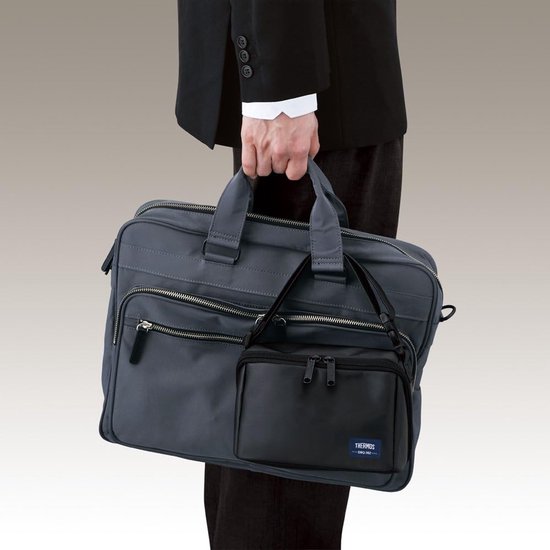 Koeltas met Lunchbox - Lunchtas Set - Lunch Meenemen - Hittebestendig - 800 Milliliter - Mat Zwart — afbeelding 2