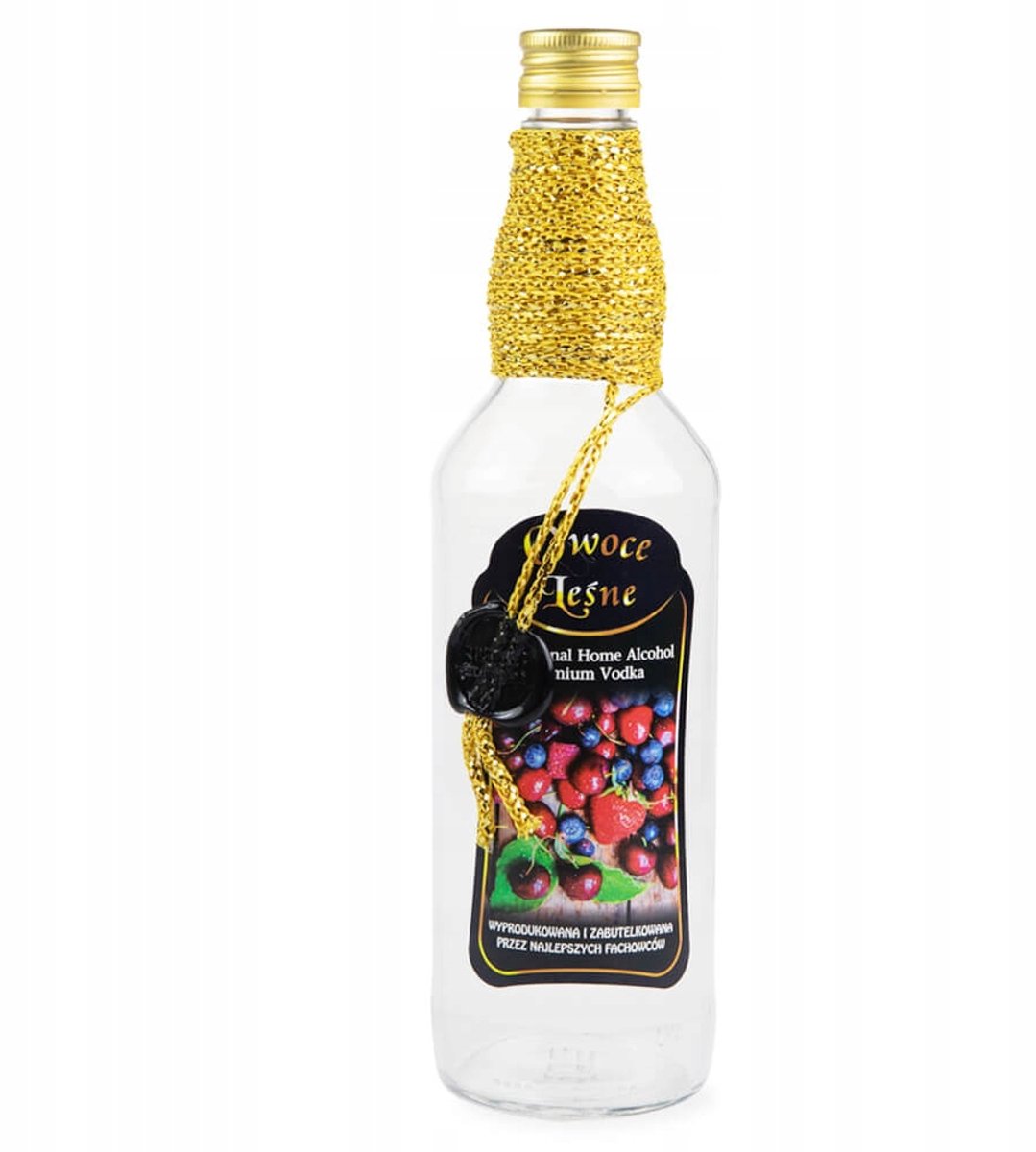 Bimberek Serie - Decoratieve Fles - 500ml - Owoce Leśne - Sterk Glas