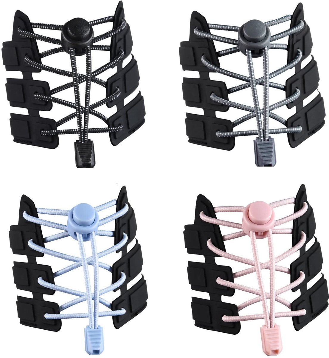 Store_8 - Flintronic Veters Zonder Strikken - Verstelbare Elastische Veters - Sterk Slot - One Size Fits All - Geschikt voor Sneakers en Wandelscho...