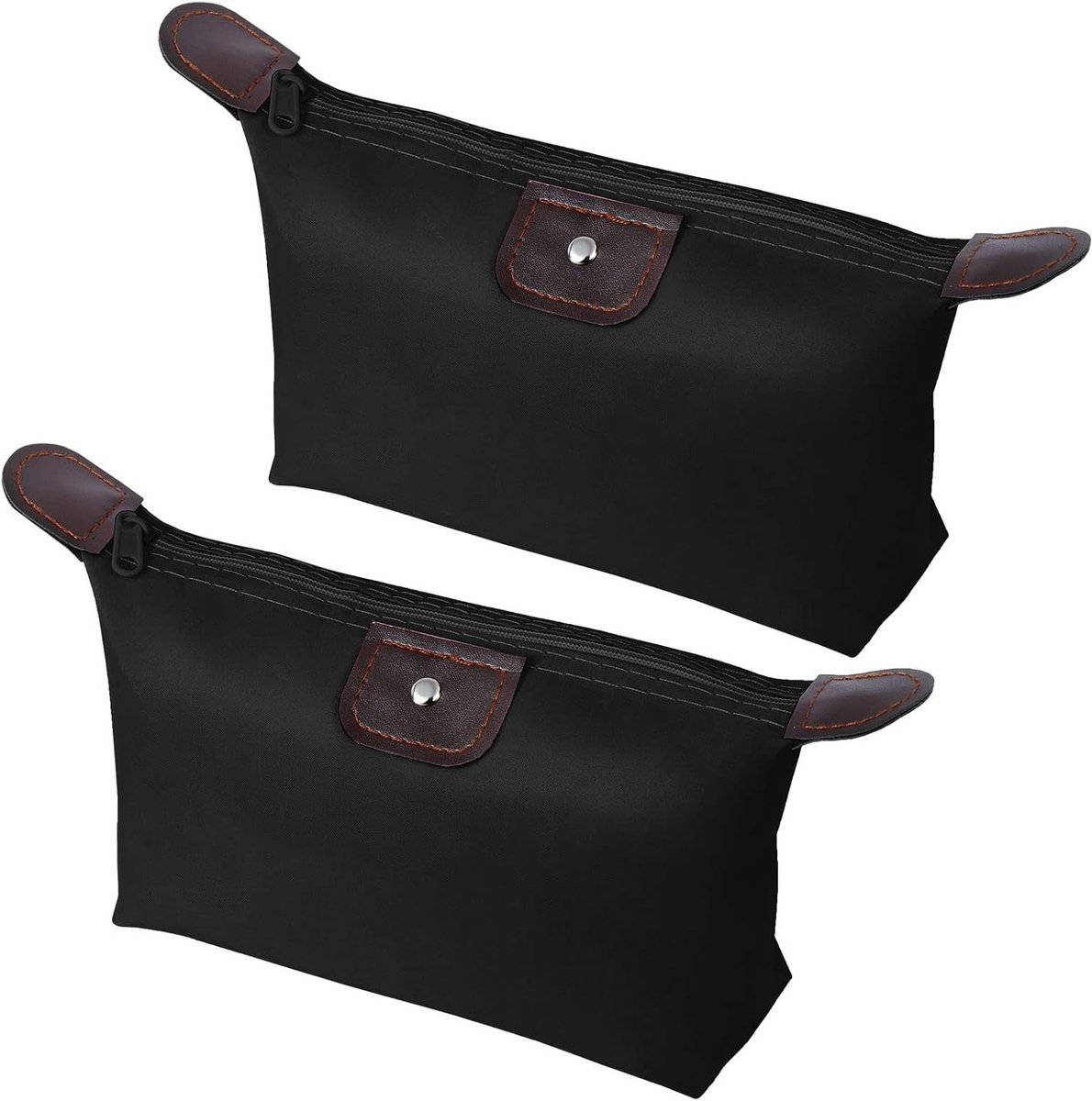 Kleine Cosmetica Tas voor Reizen, Waterdichte Make-up Tas met Rits, Ideaal voor Toilettas en Accessoires, Set van 2 Stuks, 27*13*7cm