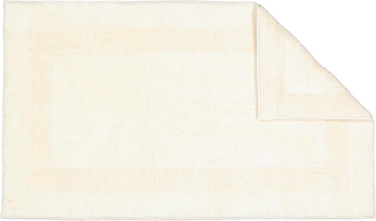 Badmat - Badteppich Voetenhanddoek - Badkamer Inrichten - Omkeerbaar Design - 60x100 cm - Beige