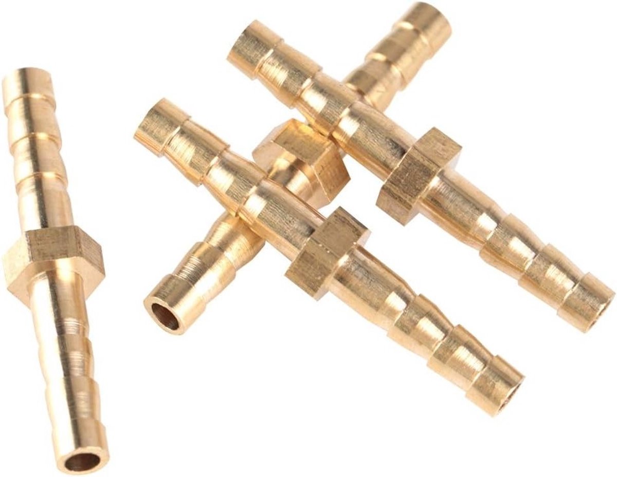 4-delige Messing Reducer Connector voor Slangen, 4-4mm, Slangverbindingen en Fitting Accessoires