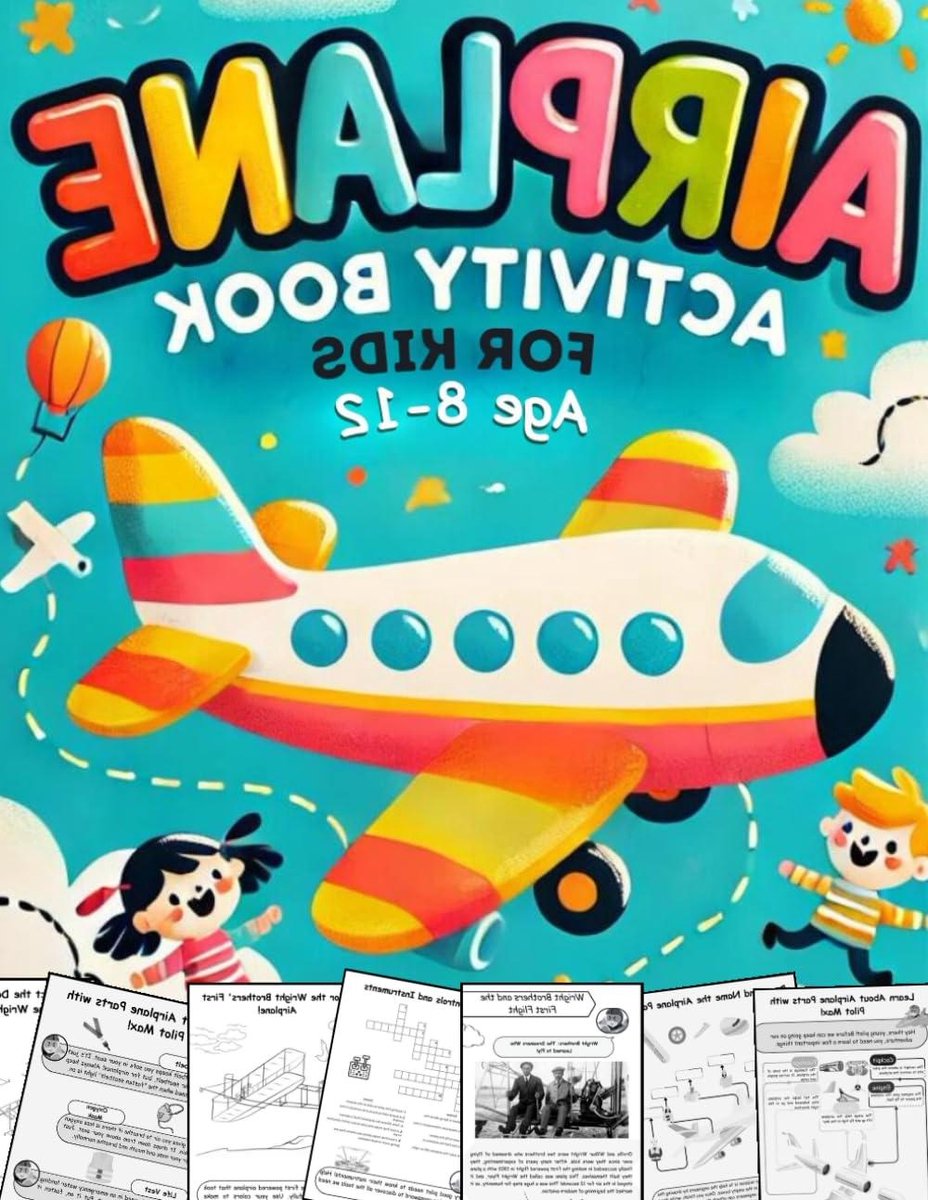 Vliegtuig Activiteitenboek - Reis Puzzelboek - Kinderen Vermaken - Aviation Thema - 21.59 x 27.94 cm - Niet gespecificeerd