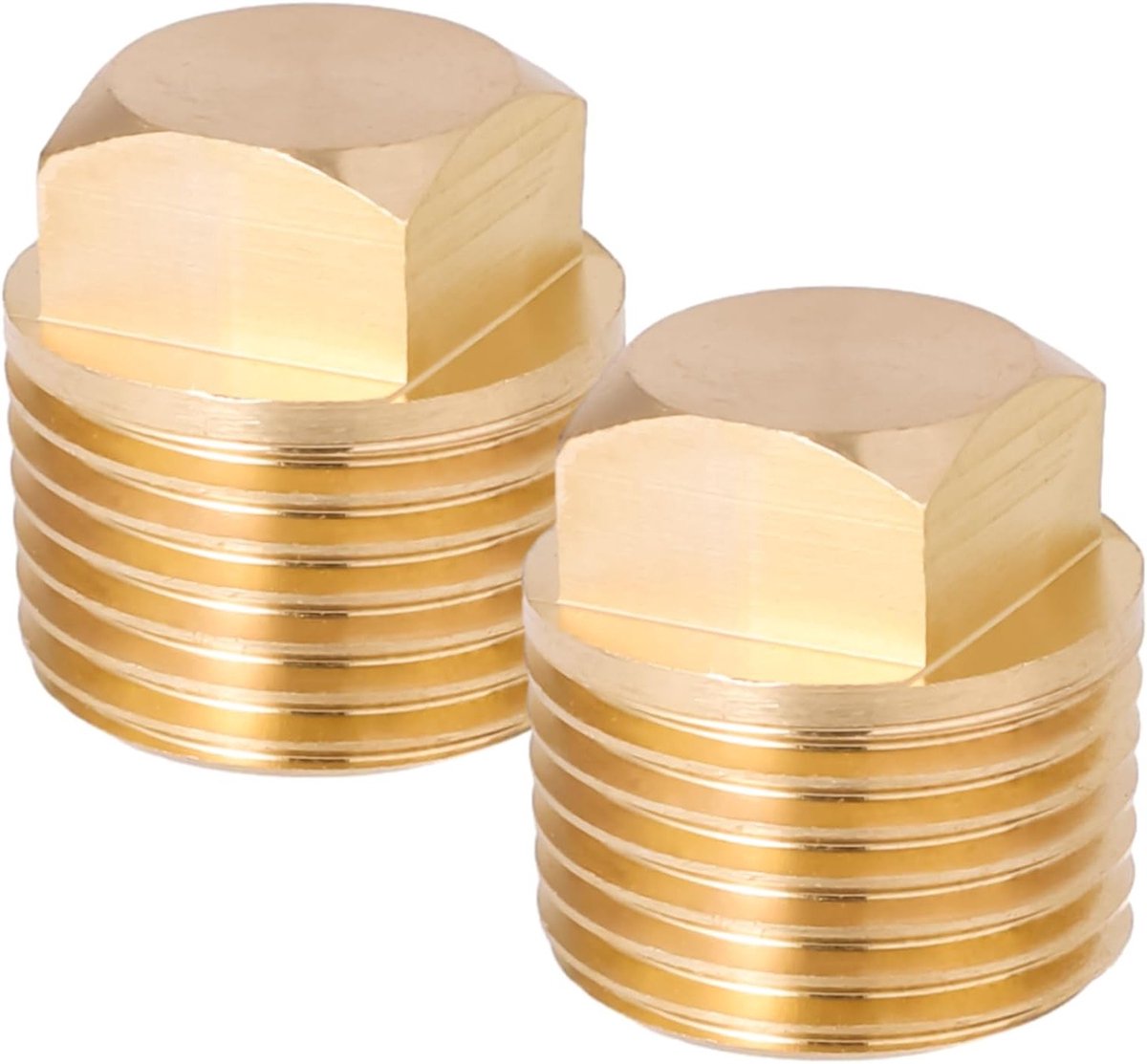 Set van 2 Garboard Drain Plugs van Massief Messing, Geschikt voor Diverse Boten en Schepen, 1.2cm NPT Tapping Plug voor Betrouwbare Afvoer en Onderhoud
