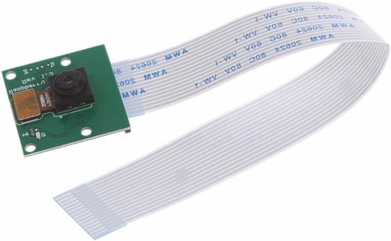 Raspberry Pi Camera - 5MP Module - Projecten Maken - Vaste Focus Lens - 25mm x 24mm x 9mm - Zwart