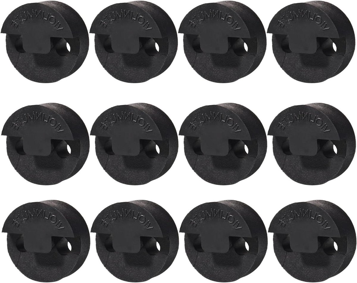 Viool Mute - Altviool Demper - Stil Oefenen - Zacht Rubber - 12 Stuks - Zwart
