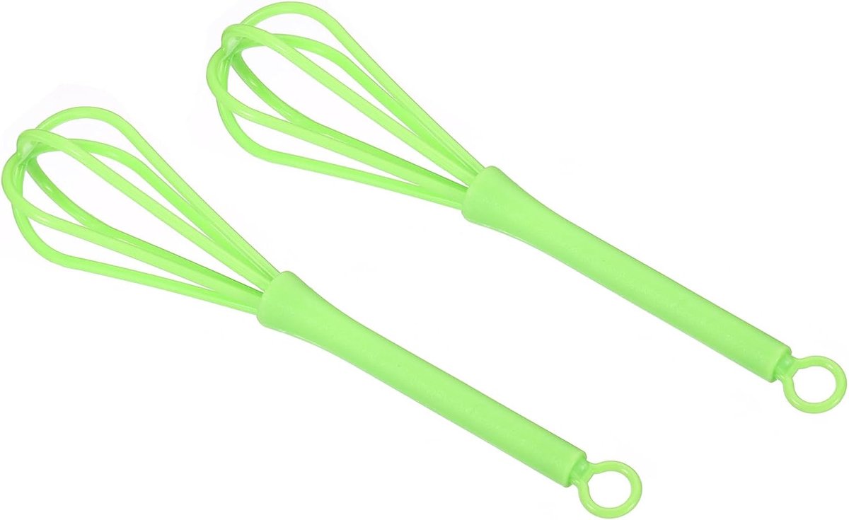 Hair Color Whisk - 2 Pcs Plastic Mini Hair Color Blender - Haarverf Gereedschap - Styling Tools voor Mixen en Kloppen - Multifunctioneel Gebruik - Groen