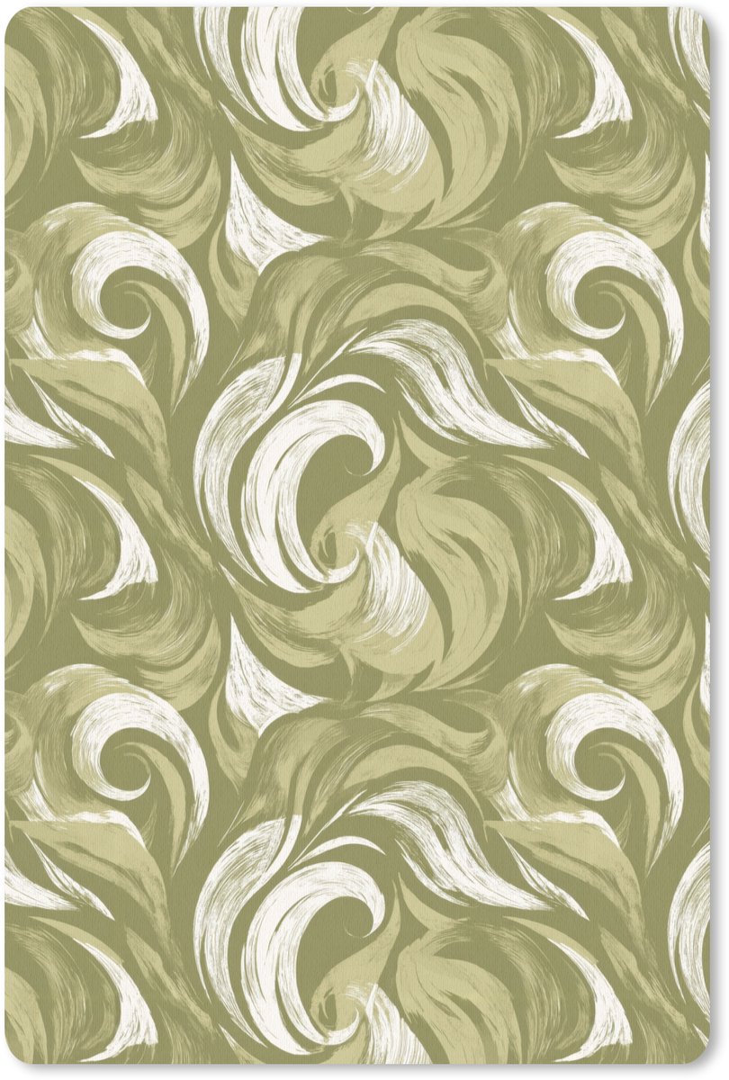 Muismat 13x20 cm - Mousepad Abstract - Textuur - Groen - Muismatten