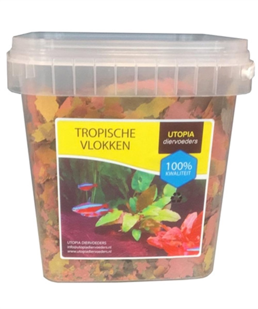 Utopia Tropische Vlokken - 420 gram (2,5 liter) | Compleet Voer voor Alle Tropische Vissen