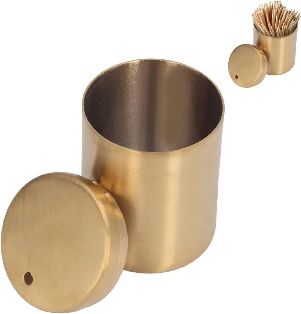 RVS Tandenstokerhouder Dispenser - Luxe Opslagdoos voor Tandenstokers, Organizer en Container voor Tandenstokers