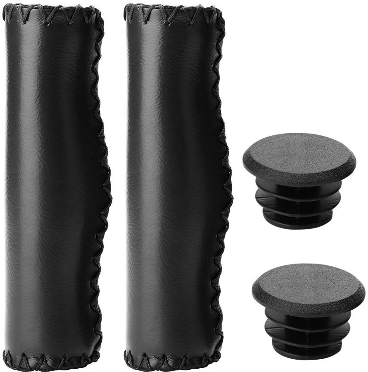SPHProducts - Mountain Bike Handlebar Grips - Fietshandvatten - Ergonomisch Comfort - Zwart - Antislip Grip - Geschikt voor 22mm Stuur - Ideaal voor F